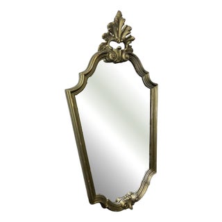 Vintage French Wall Mirror in Wood For Sale
