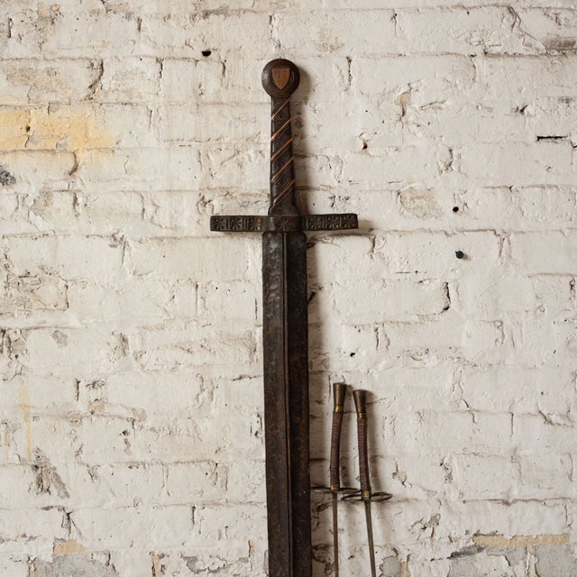 Metal 20th Century French Iron Sword For Sale - Image 7 of 8