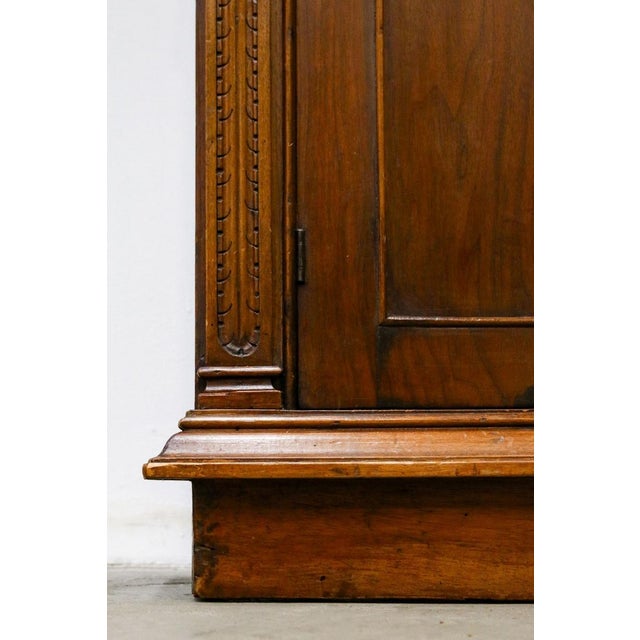 Walnut Wood Cabinet with Display Case, 1950s For Sale - Image 3 of 18