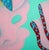 Mid-Century Modern Large Postmodern Abstract Acrylic Painting Attributed to Sondra McLinn For Sale - Image 3 of 10