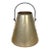 Antique Farmhouse Nickel Plated Brass Conical Cone Milking Can For Sale