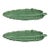Bordallo Pinheiro Banana Leaf 15" Platters, Green, Set of 2 For Sale
