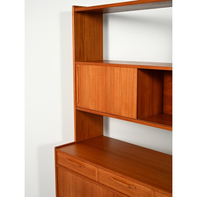 Sideboard with Teak Bookcase, 1960s For Sale - Image 9 of 11