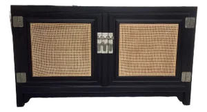 Michael Taylor Far East Collection for Baker Ebonized Sideboard Entertainment Center