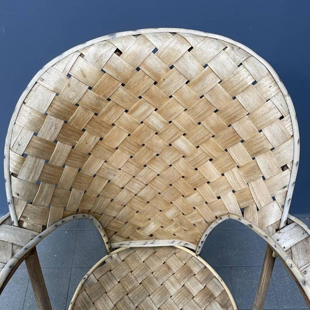 Braided Folk Art Wooden Chair For Sale - Image 10 of 18