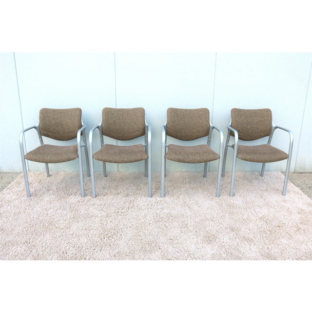 The Aside stackable side chair by Herman Miller is very comfortable with a clean contemporary modern look. It gives people...