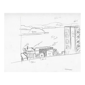 1970s Robert Herrmann Seattle Drawing