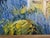 Late 20th Century Ray Simonini Mediterranean Village Oil Painting, Heavy Impasto, Blue & Gold For Sale - Image 14 of 18