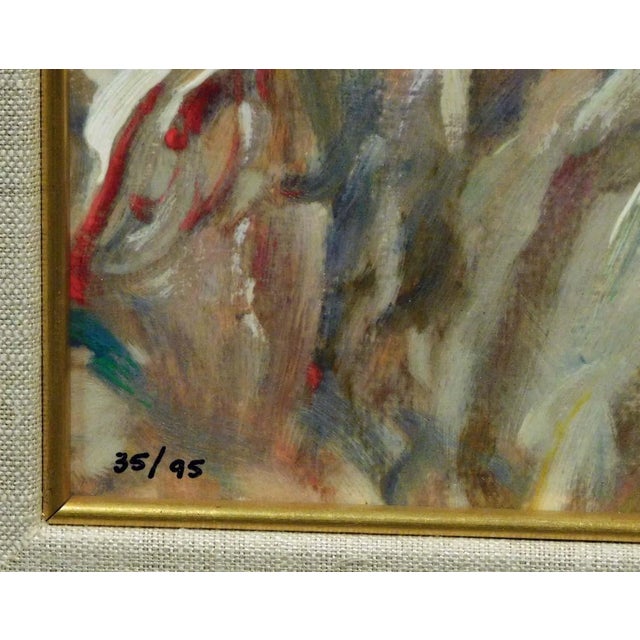 Impressionist Royo "Adolescencia" Hand Signed Serigraph on Panel #35/95 Framed For Sale - Image 3 of 6