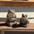 Small Balinese limestone frog sculpture. Authentic local sculpture, found in Bali in a large outdoor garden. Surface...