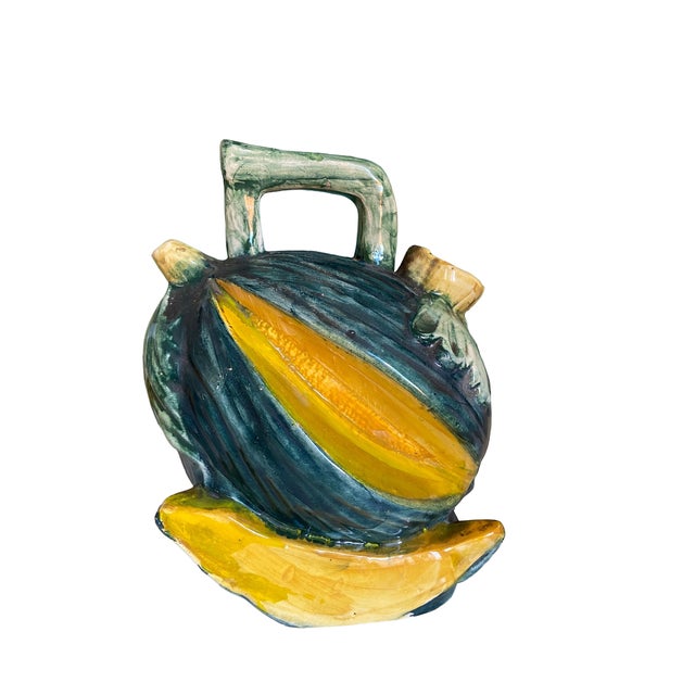 Spanish Trompe-Loeil Watermelon Ceramic Pitcher, 1960 For Sale - Image 10 of 10