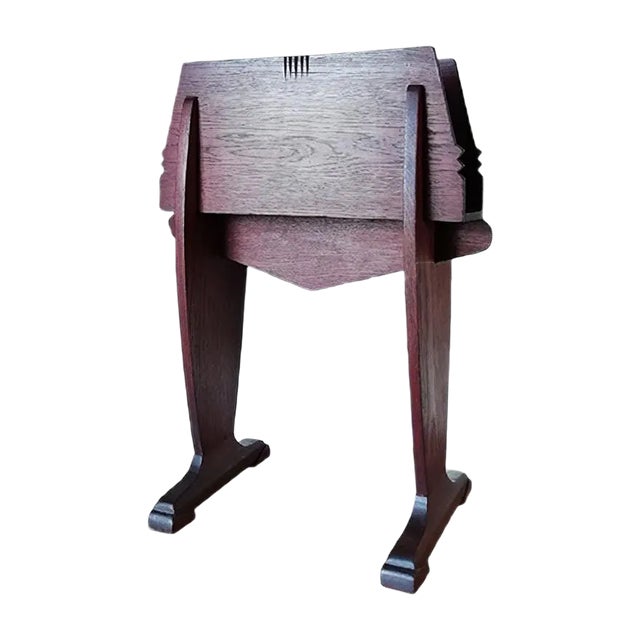 Amsterdam School Magazine Rack by Piet Kramer, 1920s For Sale