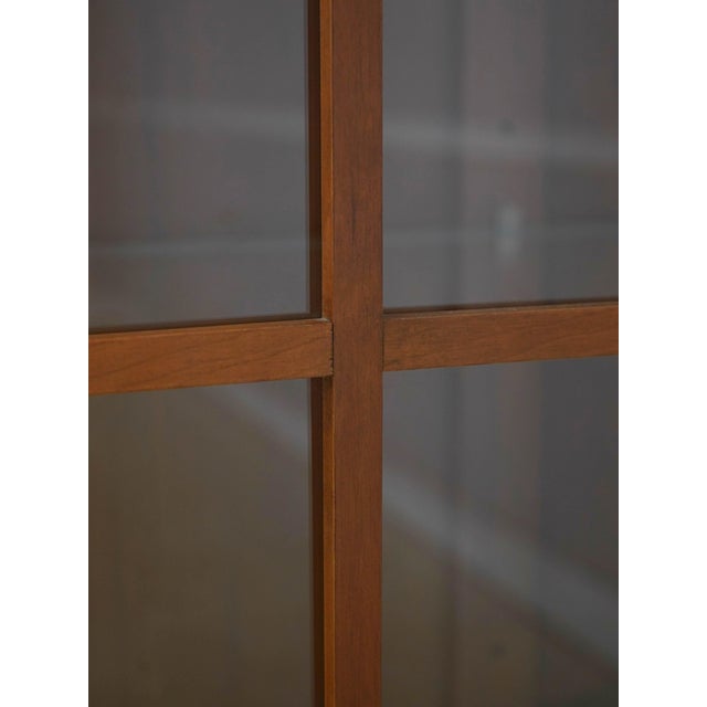 Brown Ethan Allen American Impressions Cherry Display Cabinet For Sale - Image 8 of 15