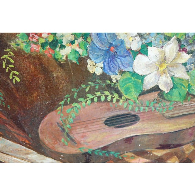 Still Life, Original Oil on Canvas, Signed – 33” x 25” Bring classic elegance and vibrant color into your home with this...