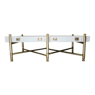 Drexel Heritage Style X-Base Coffee Table For Sale