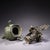 Traditional Early 20th Century Bronze Pagoda Censer – 16.9" Archaic Style Tripod Incense Burner For Sale - Image 3 of 8