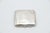 Guilloche Silver Cigarette Case with Bands on Top For Sale - Image 4 of 4