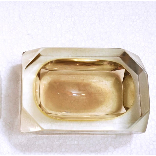 Vintage Murano Sommerso Glass Ashtray by Bucella Cristalli, 1960s For Sale - Image 11 of 18