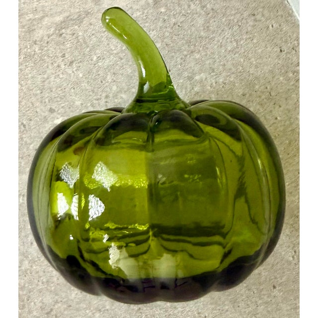 Late 20th Century 1970’s Vintage Handblown Glass Fruit by Rainbow Art Company/Viking Glass Company - Set of 4 For Sale - Image 5 of 11