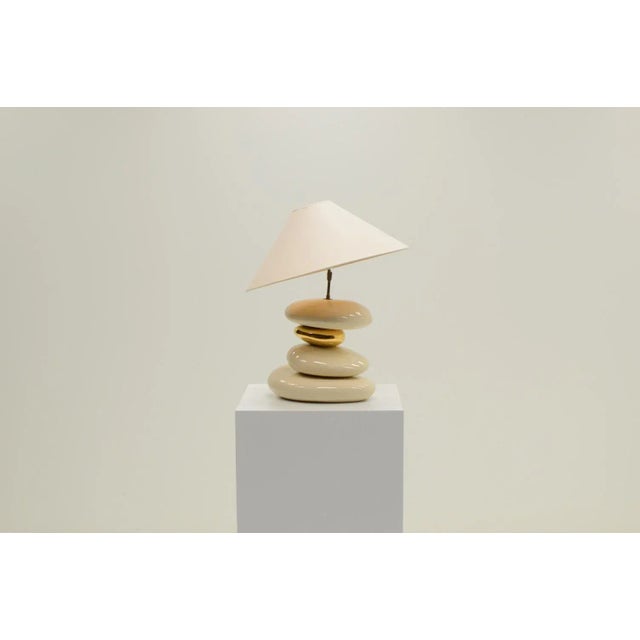 Large Pebble Table Lamp by François Chatain, France, 1980s For Sale - Image 6 of 6
