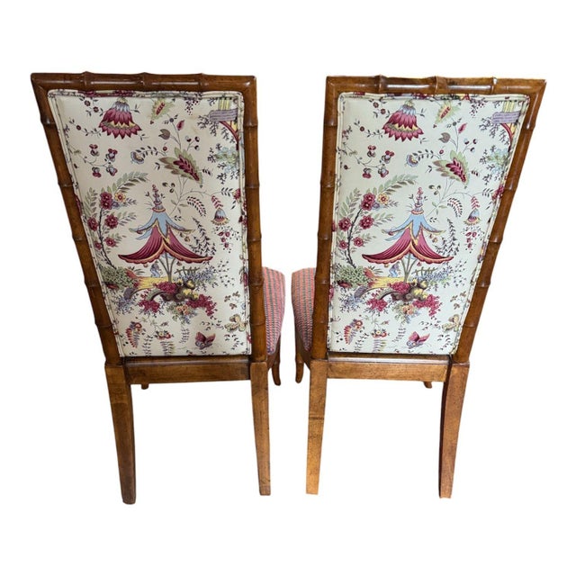 Mid-Century Faux Bamboo/Rattan Dining Set For Sale - Image 17 of 18