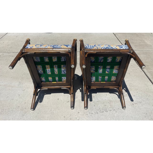 Authentic McGuire Vintage Rattan Barrel Back Lounge Chair Pair For Sale - Image 12 of 15