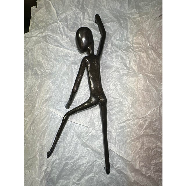 Black 1996 Signed Cari Jaye Sokoloff Sóko Manhandles Bronze Door Pulls – Pair For Sale - Image 8 of 10