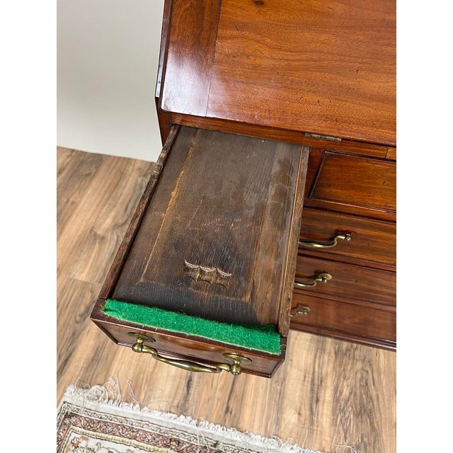 Antique George III Secretary With Bookcase C. Late 18th Century For Sale - Image 9 of 9