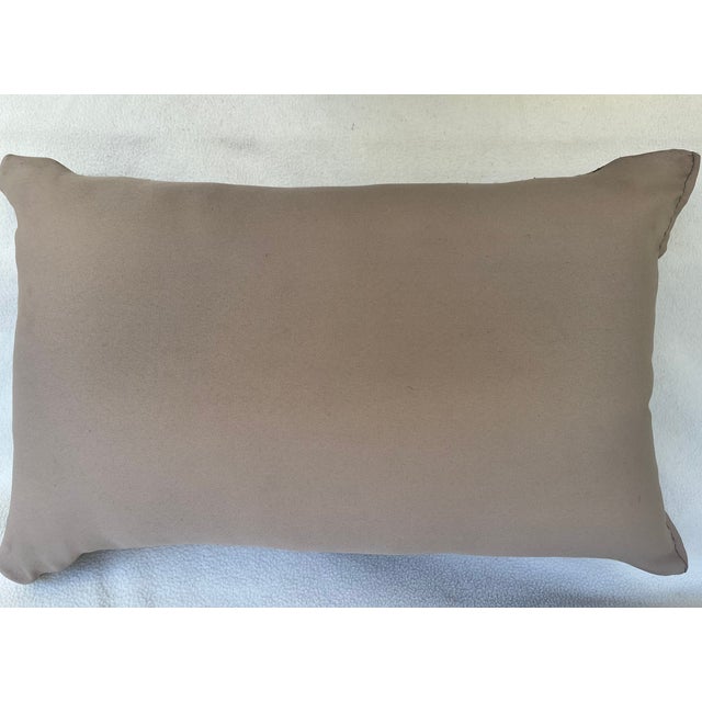 Red Pillow Upholstered With Antique Rug For Sale - Image 8 of 8