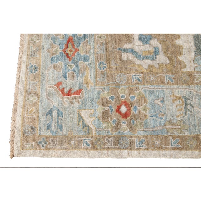 Contemporary 21st Century Modern Sultanabad Wool Rug For Sale - Image 3 of 11