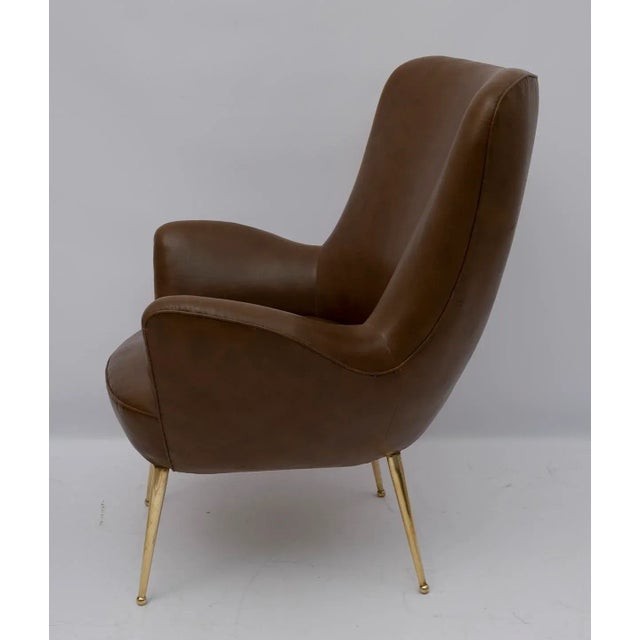 Metal Set of Mid-Century Modern Italian Armchairs, 1950s For Sale - Image 7 of 11