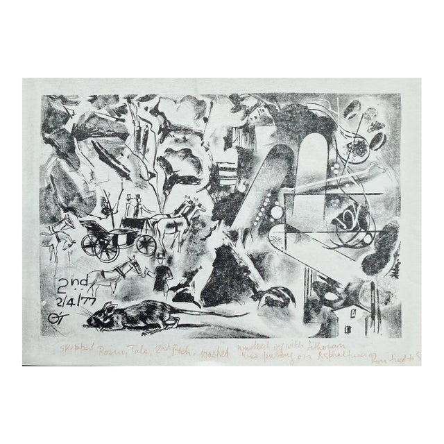 1977 Cathal O'Toole Abstract Lithograph For Sale