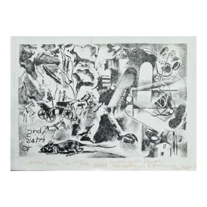 1977 Cathal O'Toole Abstract Lithograph