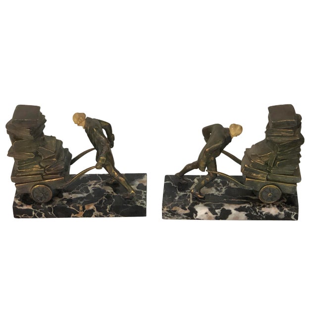 Metal 1960s Vintage William Shakespeare Bookends - Set of 2 For Sale - Image 7 of 10
