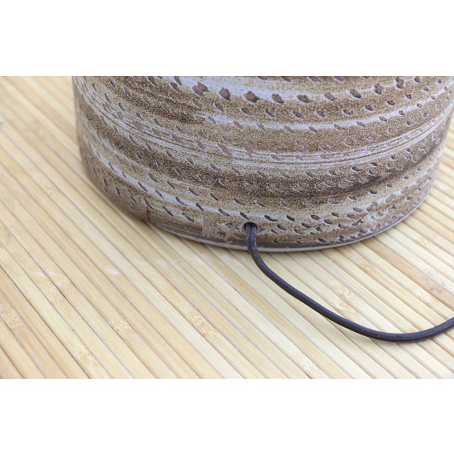 Pair of Tall Ceramic Table Lamps by Jane and Gordon Martz of Marshall Studios For Sale - Image 11 of 13