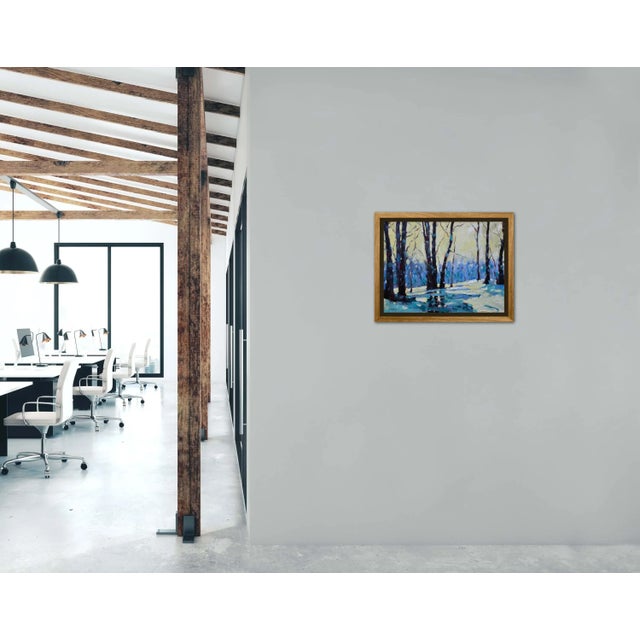 Contemporary Impressionist Landscape Trees Painting For Sale - Image 10 of 12