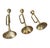 Mid-Century Modern MCM Vintage Brass Bugle Trumpet Shaped Stacked Candlestick Holders- Set of 3 For Sale - Image 3 of 8