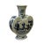 Chinese Blue White Porcelain Ru Yi Flat Body People Theme Vase For Sale - Image 4 of 6