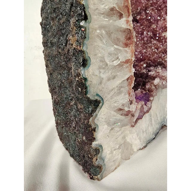 1960s Brazilian Amethyst Quartz Cathedral Geode For Sale - Image 12 of 12
