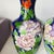 Pair of Vintage Chinese Cloisonné Vases | Blue Ground Peony, Butterfly & Bird Motif For Sale In Los Angeles - Image 6 of 9