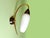 Mid-Century Modern Vintage White Opaline Glass Wall Sconce, 1990s For Sale - Image 3 of 12