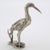Vintage Italian Handmade Genuine Silver River Bird Heron Solid & Rare Figurine Detailed Sculpture For Sale - Image 4 of 9