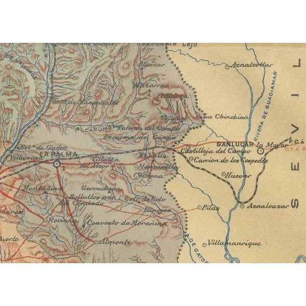 A Cartographic Presentation of Andalusias Atlantic Frontier, 1901 For Sale - Image 4 of 6