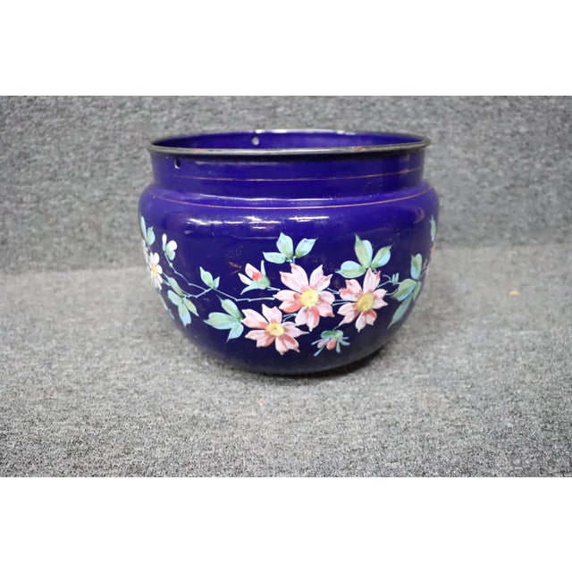 Early 20th Century Otto Wicke Leading Pharmacists Enamel Jardiniere For Sale - Image 5 of 7