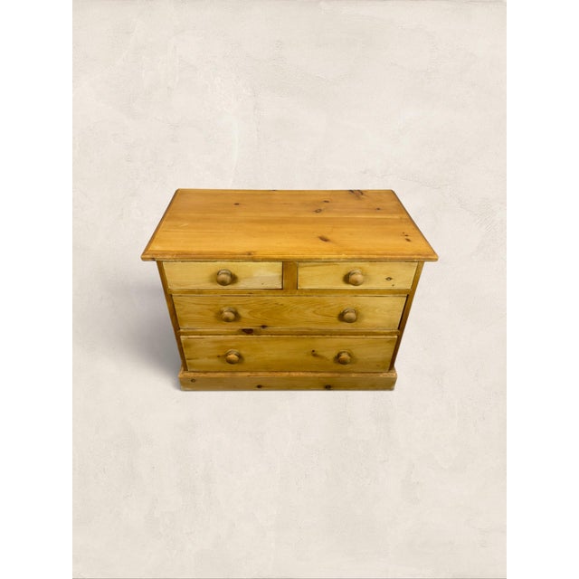 Farmhouse Antique English Pine Chest of Drawers For Sale - Image 3 of 6