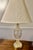 Mid 20th Century Crystal and Gold Toned Vintage Table Lamp For Sale - Image 5 of 12
