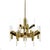 A stunning example of Sciolari's elegant aesthetic, this chandelier combines rich brass and brass colored aluminum with...