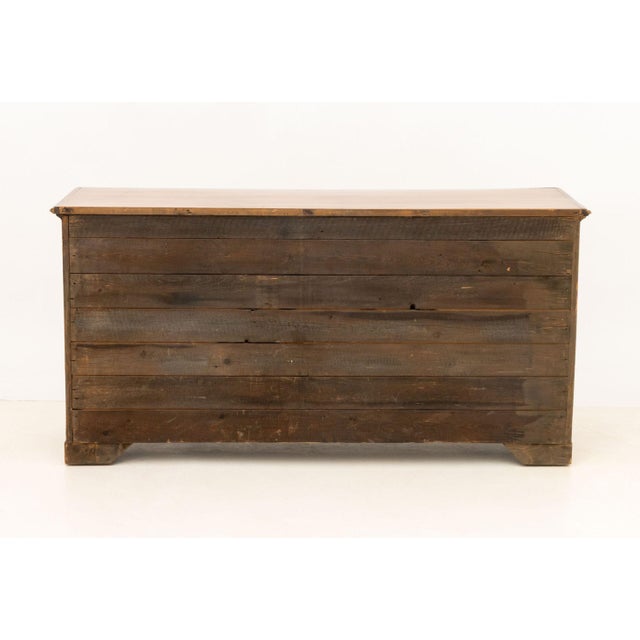 Italian Empire Walnut Commode a Vantaux For Sale - Image 9 of 9