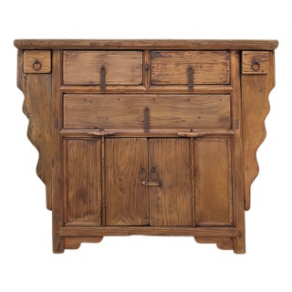 3 Drawer Poplar Sideboard For Sale