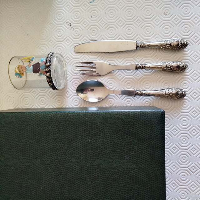 Silver Set of Cutlery, Set of 6 For Sale - Image 3 of 10
